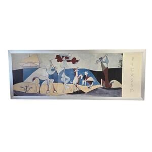 Picasso Joie de Vivre Framed Reproduction Print Silver Frame